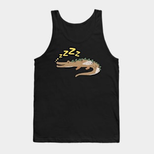 Crocodile sleeping Tank Top